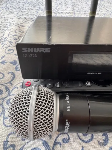 Microfone sem fio Shure QLXD 58 beta original