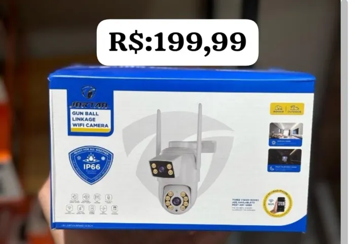 Câmera de Segurança Wifi Externa IP66 - JORTAD