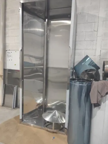 Coifa de parede 2,00m feita em Aço inox - industrial
