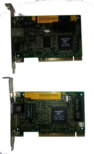 Duas placas de rede pci 3Com usadas.