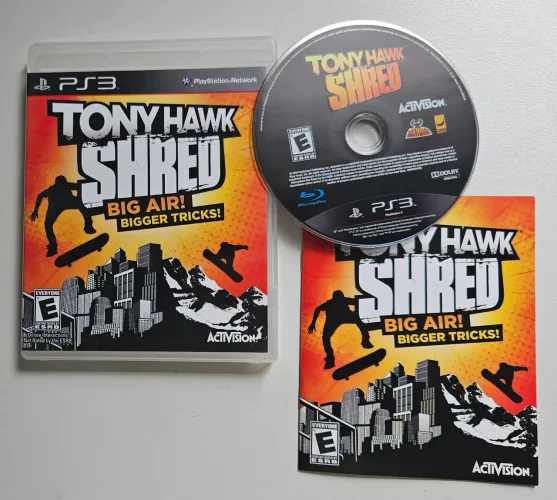 Jogo de Skate Tony Hawk Shred Big Air ps3 original fisico
