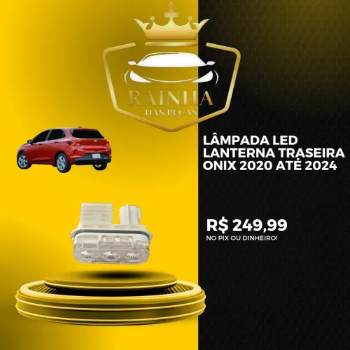 Lâmpada Led Lanterna Traseira Onix 2020 até 2024