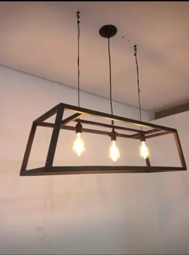 Lustre, luminária pendente, lustre para decoração de casa, na cor preta