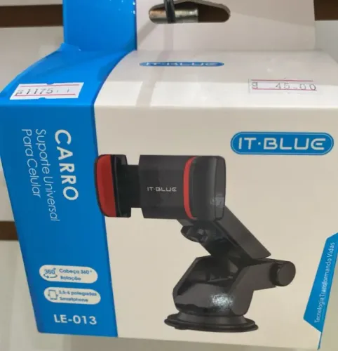 Suporte Para Celular Veicular Automotivo Universal Com ventosa It-blue Le-013 Loja Coimbra