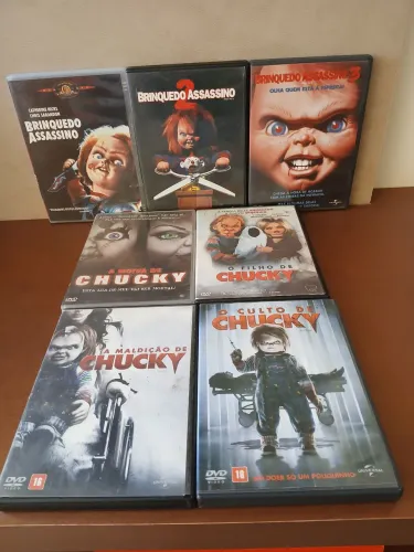 Coleção de DVDs Chucky - Brinquedo Assassino - Completa - Original