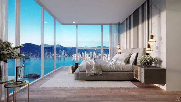 Apartamento Frente Mar para Locação Anual com 4 Suítes, 184 m² por R$ 42.300/mês - Barra N