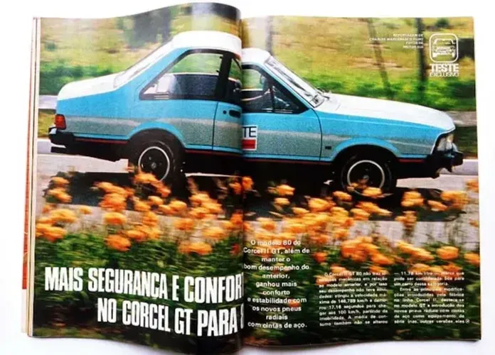 Revista Quatro Rodas - Corcel II GT, Comodoro, Passat 1980