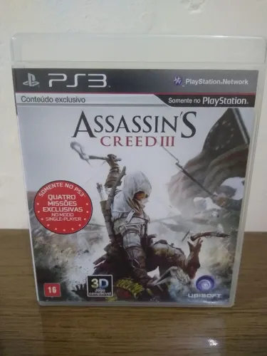 JOGO ASSASSINS CREED III PARA CONSOLE PS3