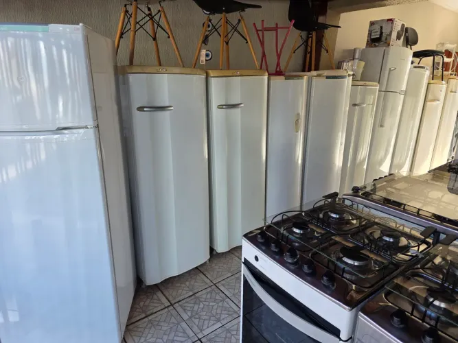 Geladeira, Fogão, Freezer, Cama Box, Colchão + Entrega Gratis 