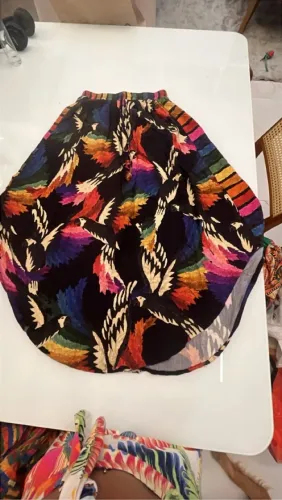 Saia Estampada Colorida Farm P