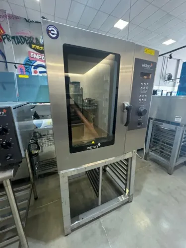 Forno combinado 8 gns com cavalete trifásico 380w Novo