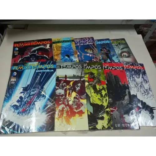 fim dos tempos saga completa + tie-ins dc comics panini superman batman flash doomedhqs