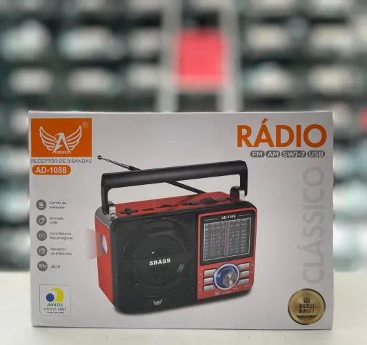 Rádio retrô Am FM ALTOMEX Sw1 Recarregável