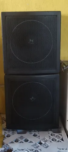 Caixa subwoofer profissional 18! polegadas alto falante 600 watts snake