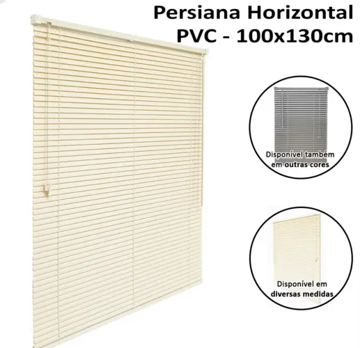 Persiana Horizontal PVC - 100x130cm