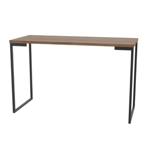Mesa escrivaninha linha industrial tampo madeirado 1,20x0,50x0,74 - à vista pix