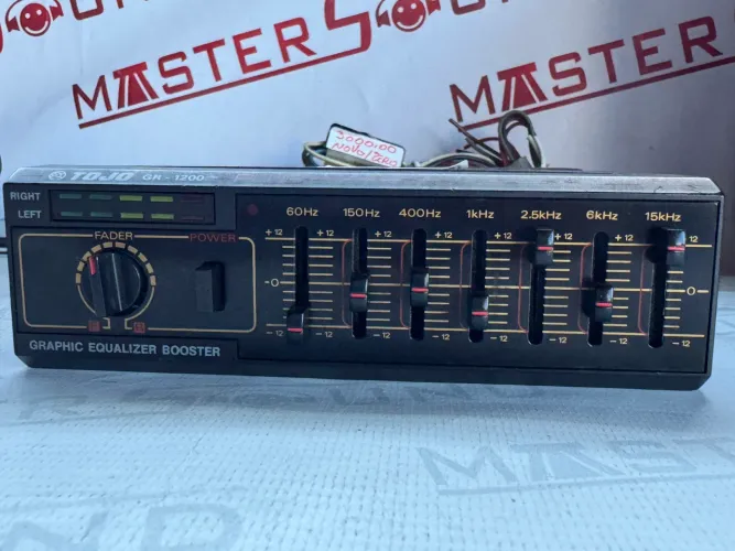 Equalizador e amplificador tojo gr-1200 plus nov zero na promoção