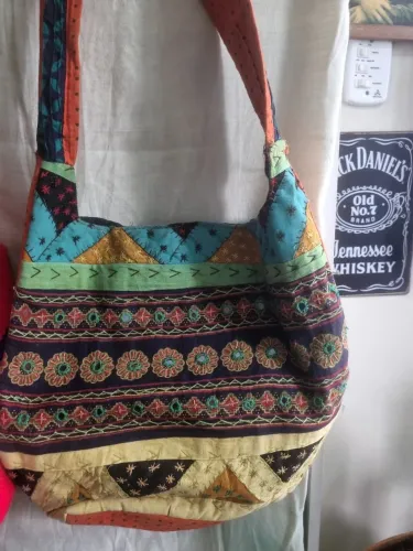 Bolsa Hippie Boho Chic Patchwork Colorida