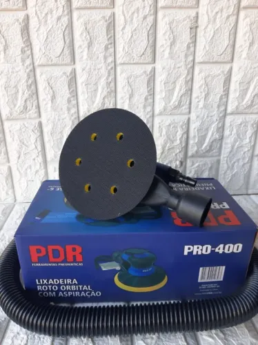 PDR-PRO-406 - Lixadeira Pneumática Roto Orbital 6 Pol. 90PSI 0,5 HP