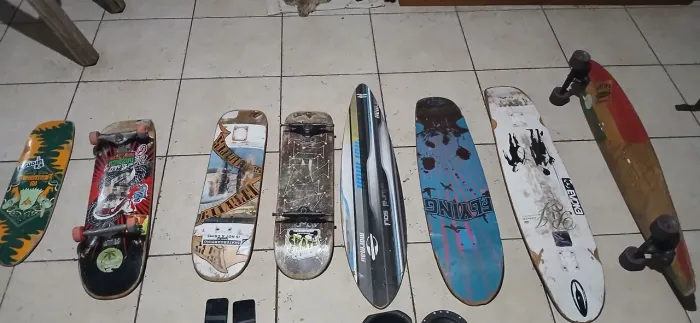 Shapes usados skate long board osklen bob burnquist