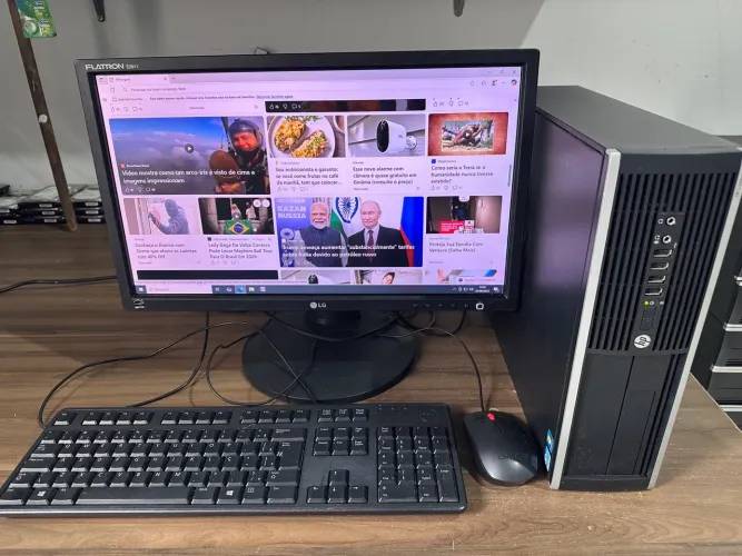 i5 de alto desempenho hp com ssd novo para empresas loja e com garantia tela 19 polegadas