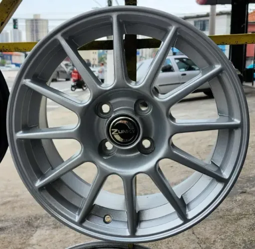 Rodas esportivas Zunky aro 15 4x100 VW Gol GM Corsa Fiat Argo Honda Civic Renault