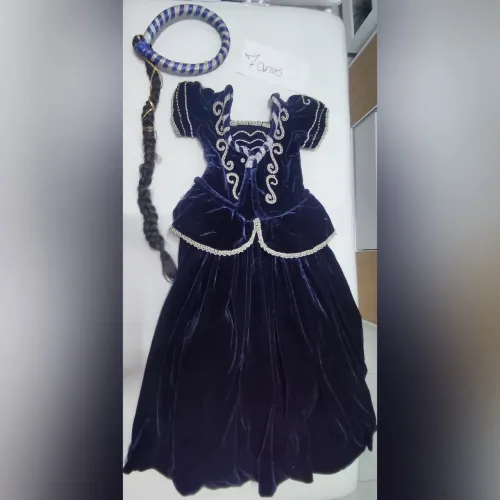 Fantasia Rapunzel infantil 7 anos