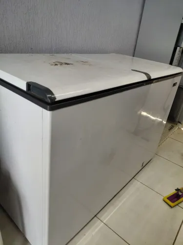 Freezer horizontal esmaltec 2 portas 468 litros