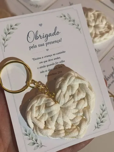 Chaveiro croche eventos