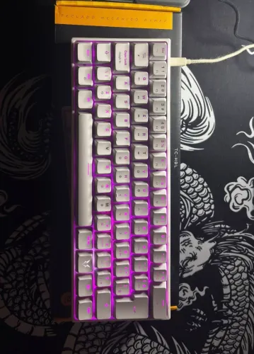 Teclado e mouse.