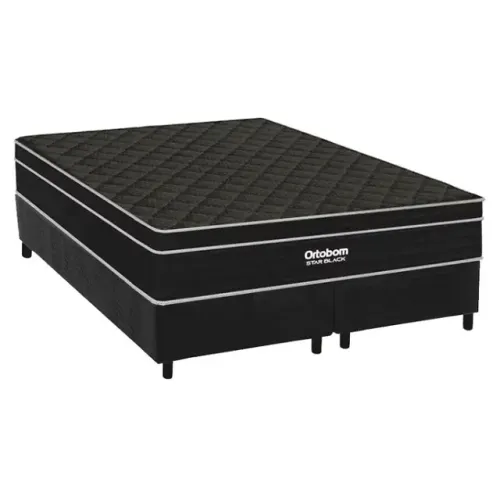 Cama Box KING Star Black Ortobom - Entrega Grátis p/Fortaleza - Consultar Regiões