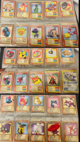 212 cartas de Pokémon (de banca de jornal) dps anos 2000