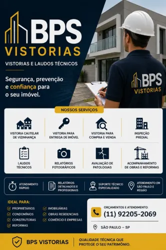 Vistorias e Laudos Técnicos em São Paulo