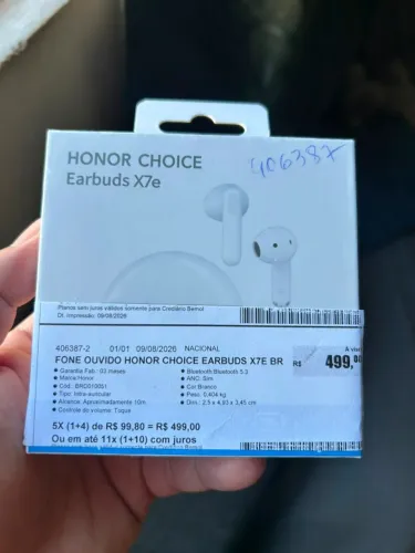 Fone de ouvido Honor Choice Earbuds X7e Active- Original Lacrado