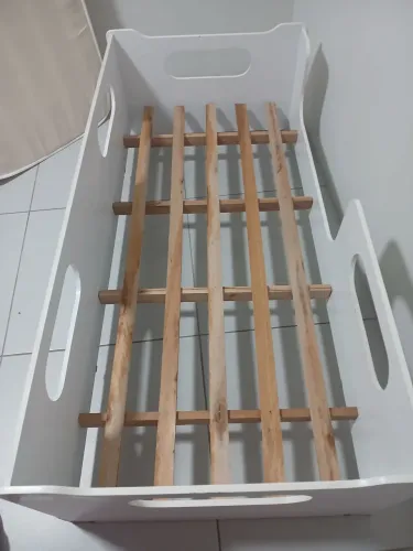 Mini cama com colchão