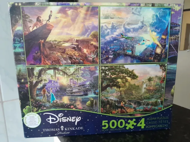 Quebra cabeças Disney 4 em 1