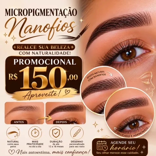 MICROPIGMENTAÇÃO NANOFIOS PROMOCIONAL