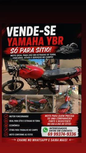 Moto Yamaha para sítio