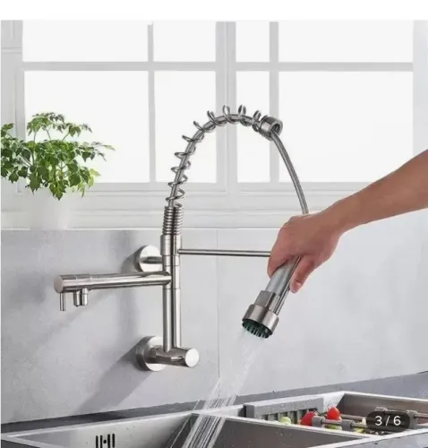 Desapego carioca! Torneira Gourmet Parede Yesop Y-463 Inox - Chiquérrima e Nova na Caixa!