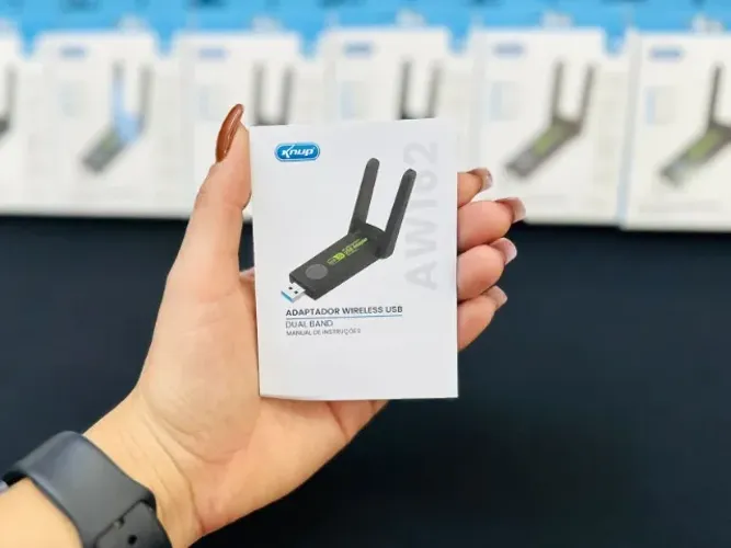 Adaptador Wireless USB Dual Band, Antena Wi fi