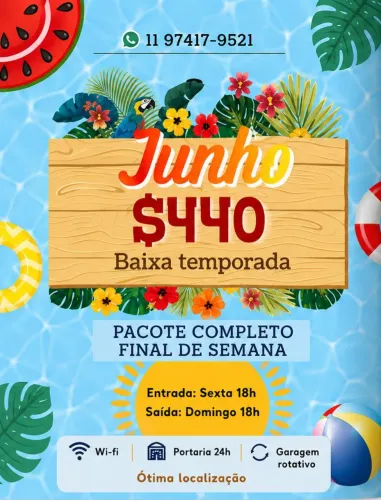 Kitnet Temporada - Praia Grande Vila Tupi