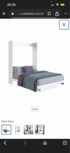 Cama articulável (cama/estante)