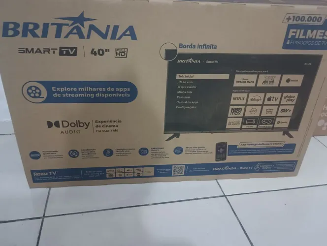 Tv Britânia 40" Nova na caixa