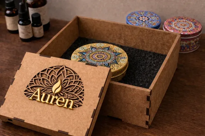 Vela decorativa premium com caixa presenteável | Auren