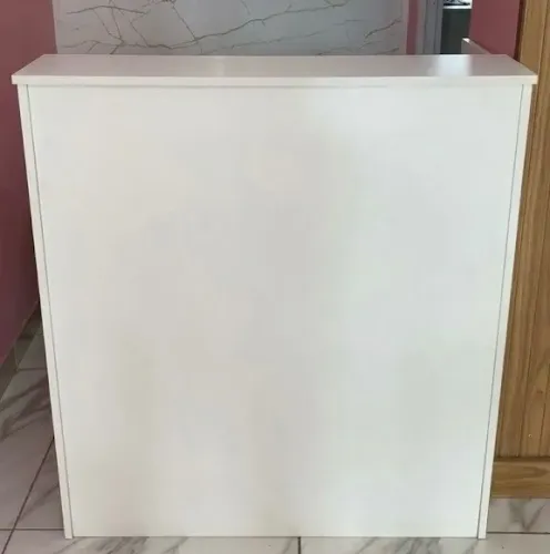 Balcão de Atendimento / Recepção Branco com Gaveta - 100% MDF em Excelente Estado