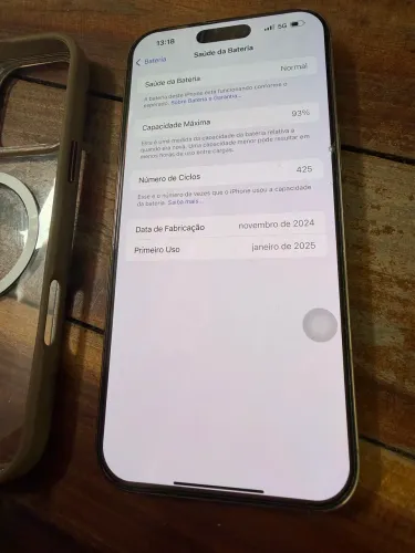 IPHONE 16 PRO MAX 256 GB, 93% DE BATERIA APARELHO 100% ORIGINAL !(10x no cartão )