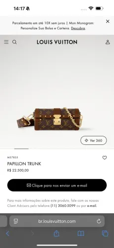 Bolsa Louis Vuitton Papillon