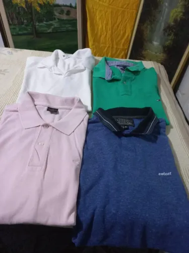 Camiseta masculina tamanho GG. De Marca. 4 peça