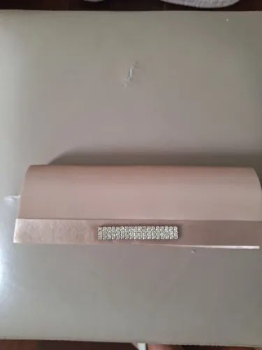 2 Bolsas, uma  dourada e outra prateada. 