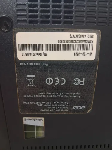 Notebook acer aspire V5